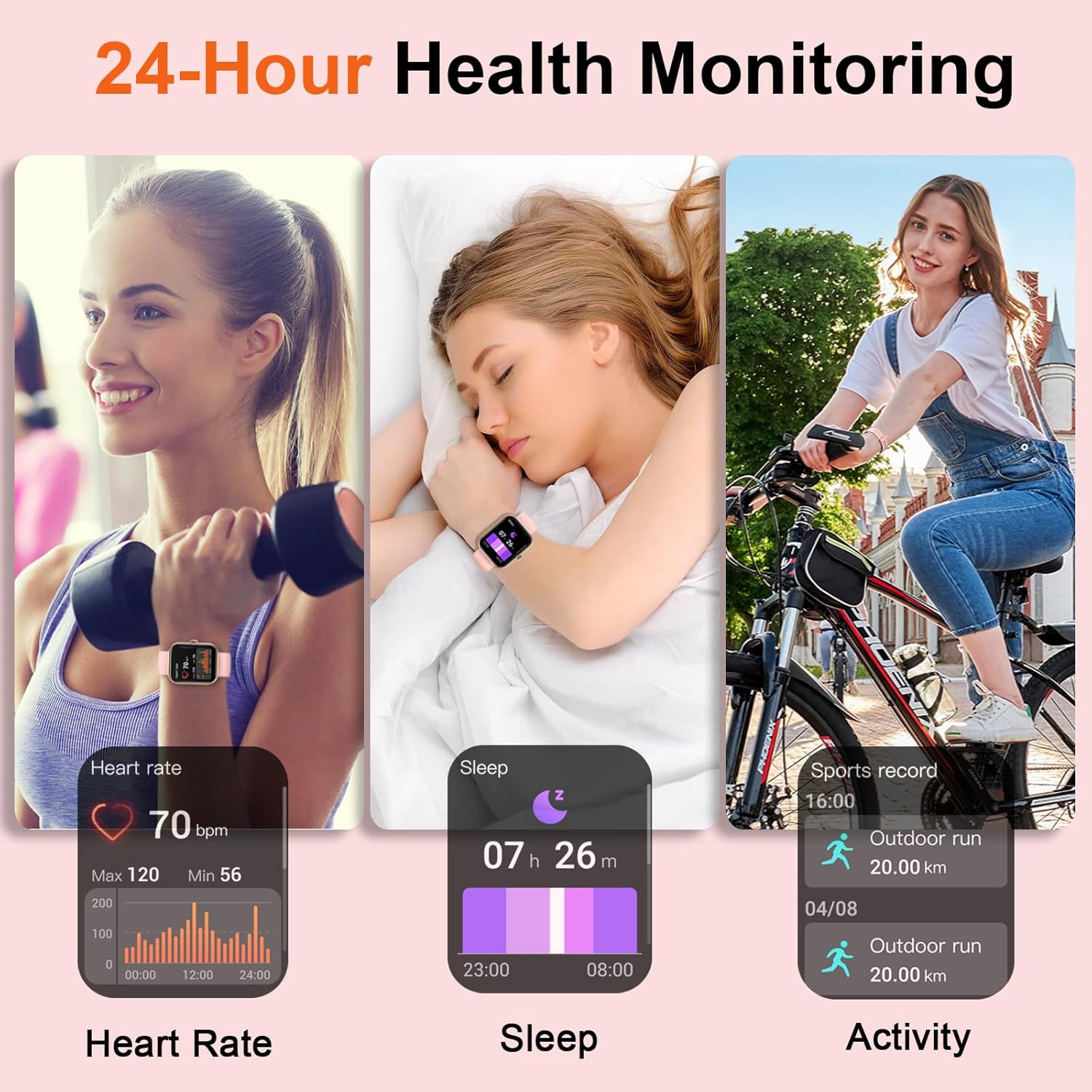Thumbnail 1 de Fempoin Smart Watch T31: fitness, SpO2, sleep tracking and menstrual cycle logging