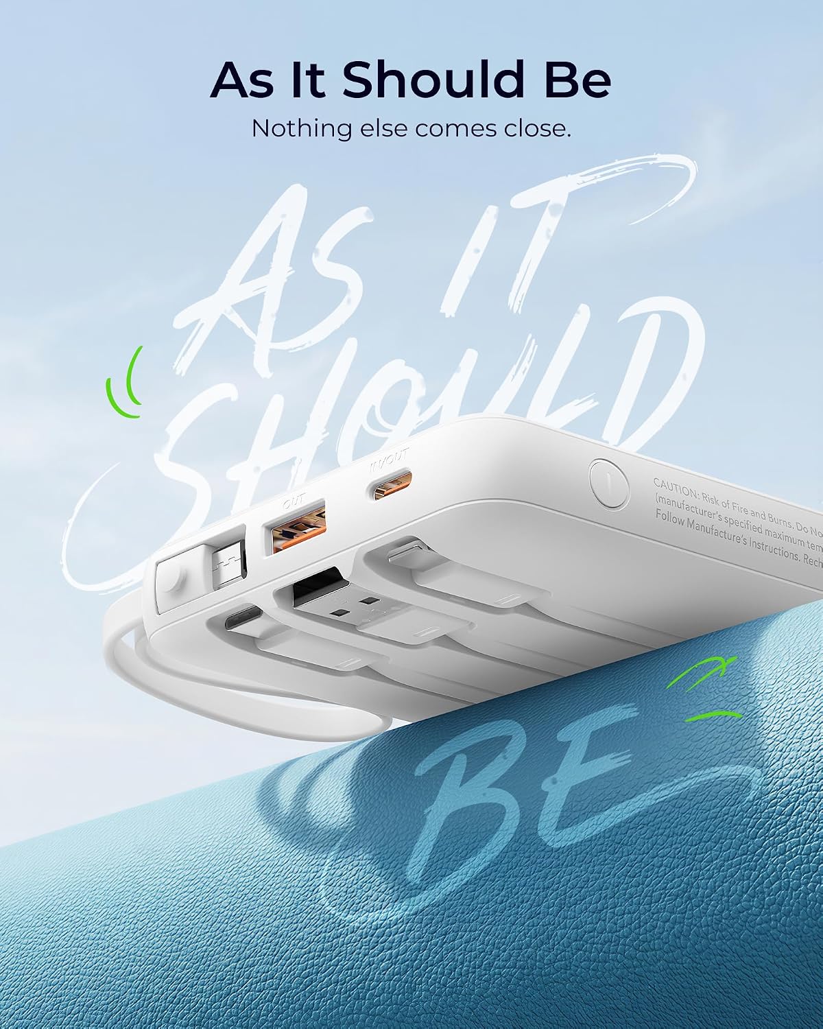 Thumbnail 6 de VRURC T2047Q 20,000mAh Power Bank with 4 Built-In Cables, 22.5W PD