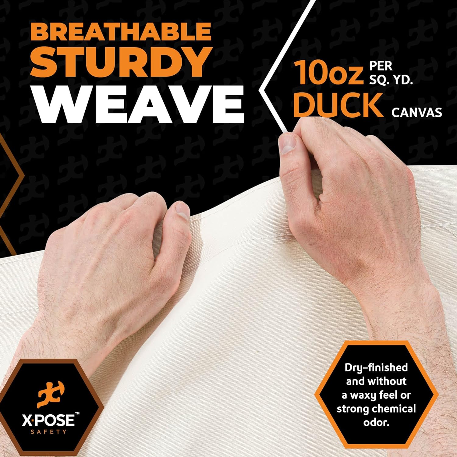 Thumbnail 5 de Xpose Safety Canvas Tarp - 8' x 10' 10oz White Heavy-Duty Water-Resistant Canvas Tarp (2 Pack)