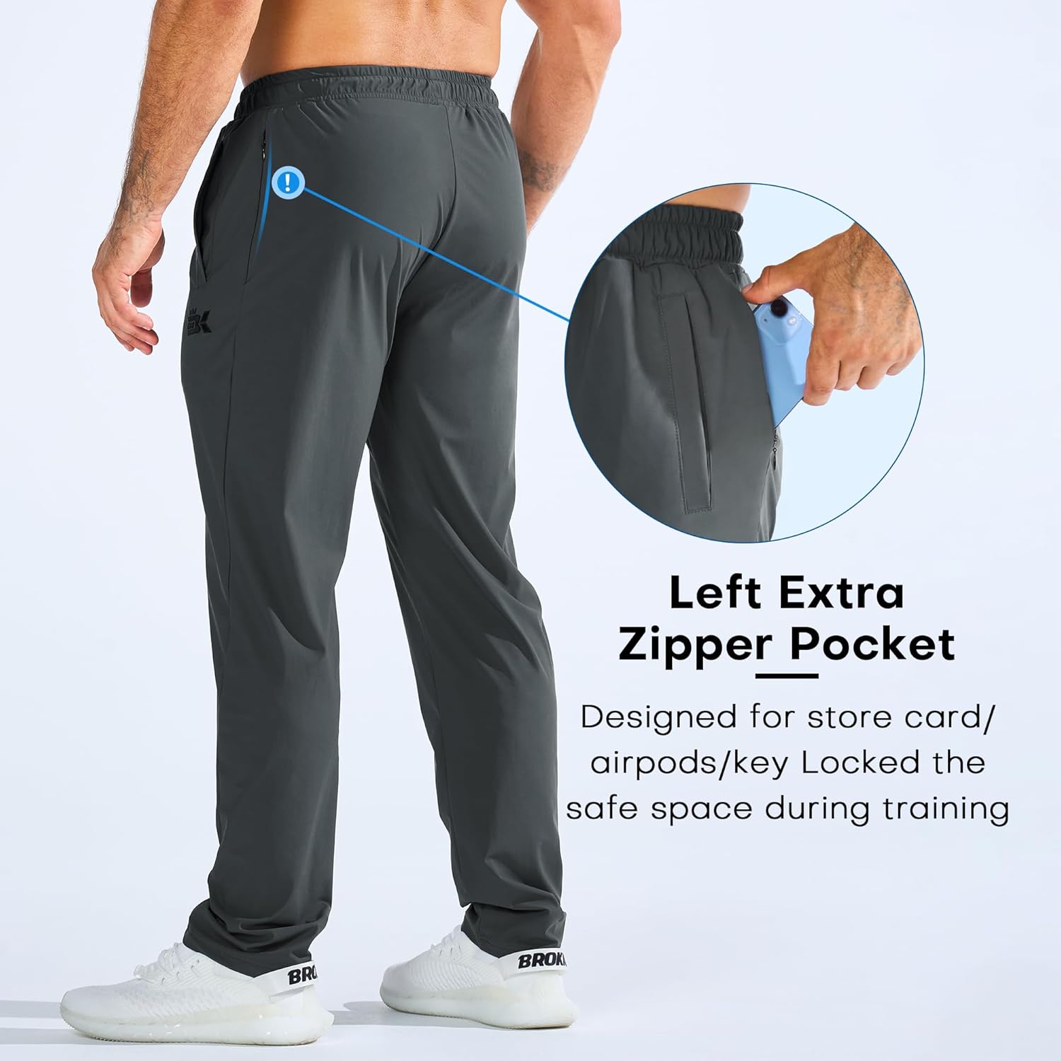 Thumbnail 4 de BROKIG Mens Cooling Joggers Bottoms