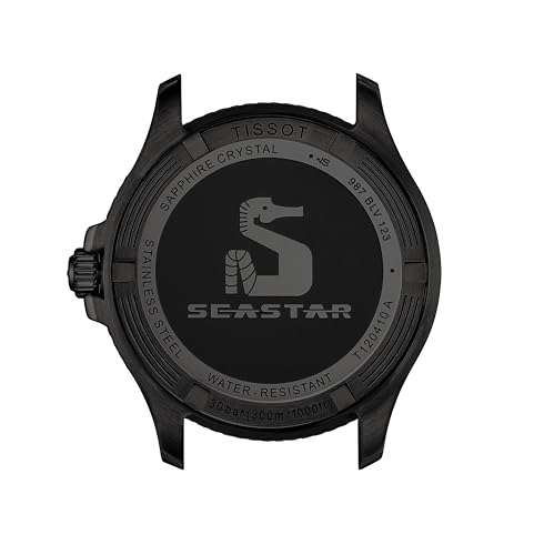 Thumbnail 2 de Tissot Seastar 1000 Montre analogique pour hommes – Noir PVD, 300 m, bracelet acier et système de changement rapide