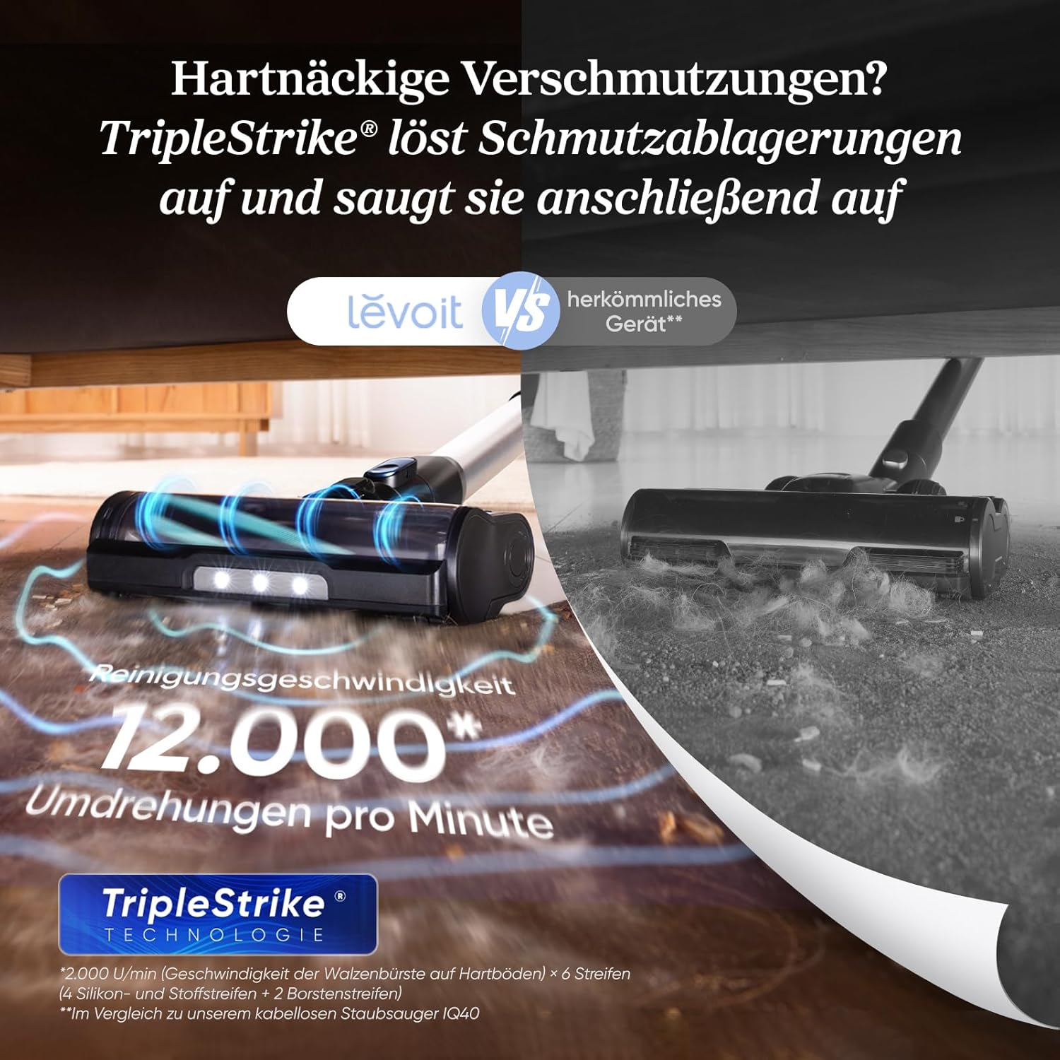 Detalle 2 de Levoit LVAC-300 Akkustaubsauger 150 m² 🧹
