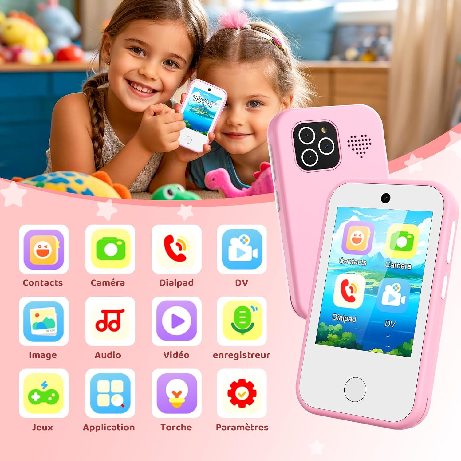 Thumbnail 5 de Tosaju Téléphone 4G 2,8 pouces pour enfants
