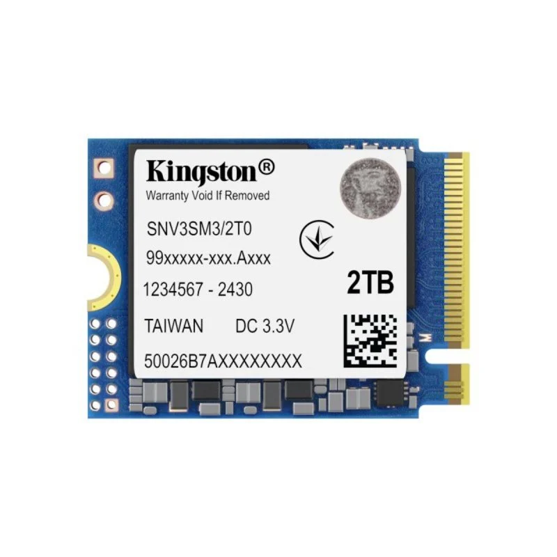 Detalle de Kingston NV3 2TB M.2 2230 PCIe 4.0 NVMe - rendimiento compacto para portátil y mini PC