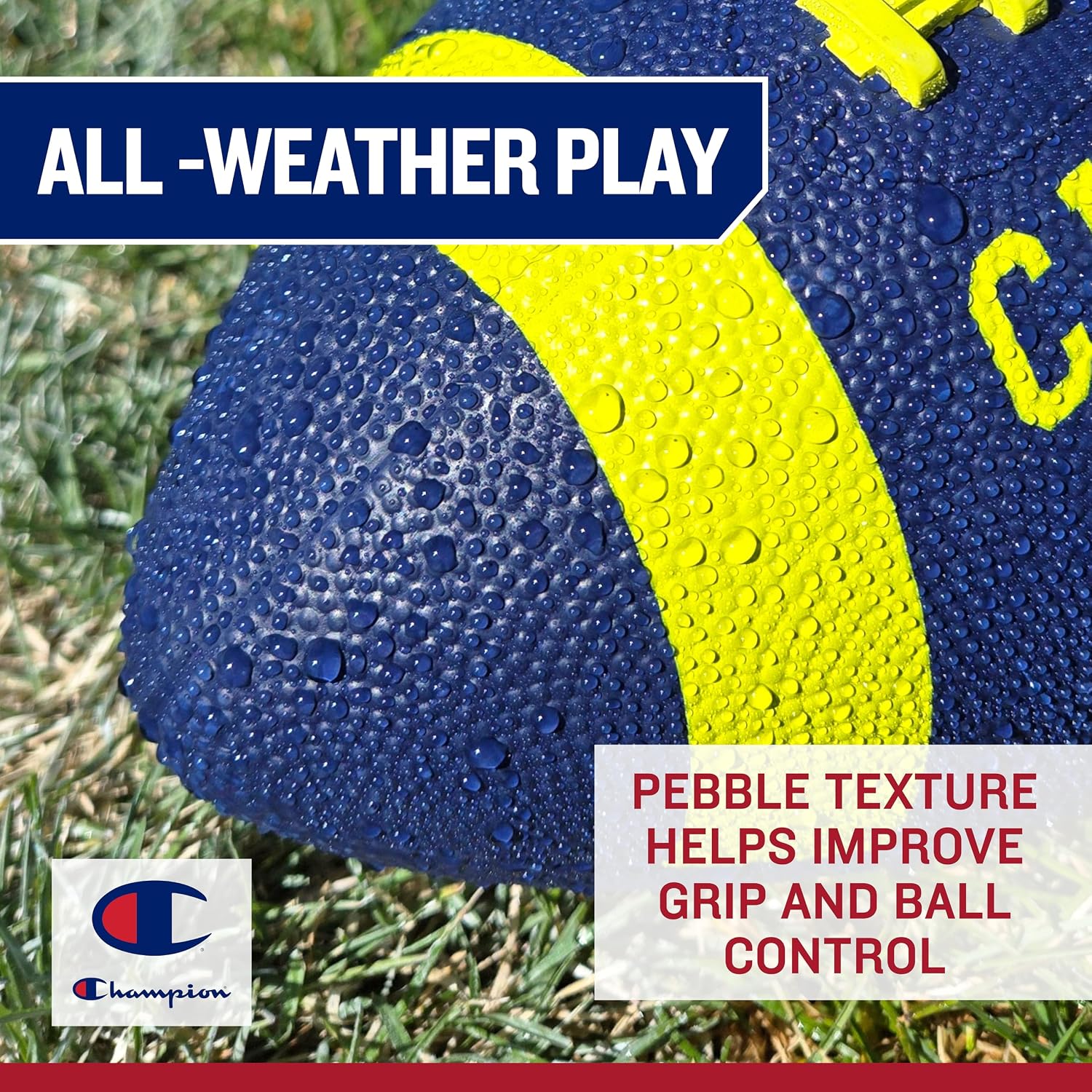 Detalle 1 de Champion Blitz Football All-Weather with Enhanced Grip 🏈