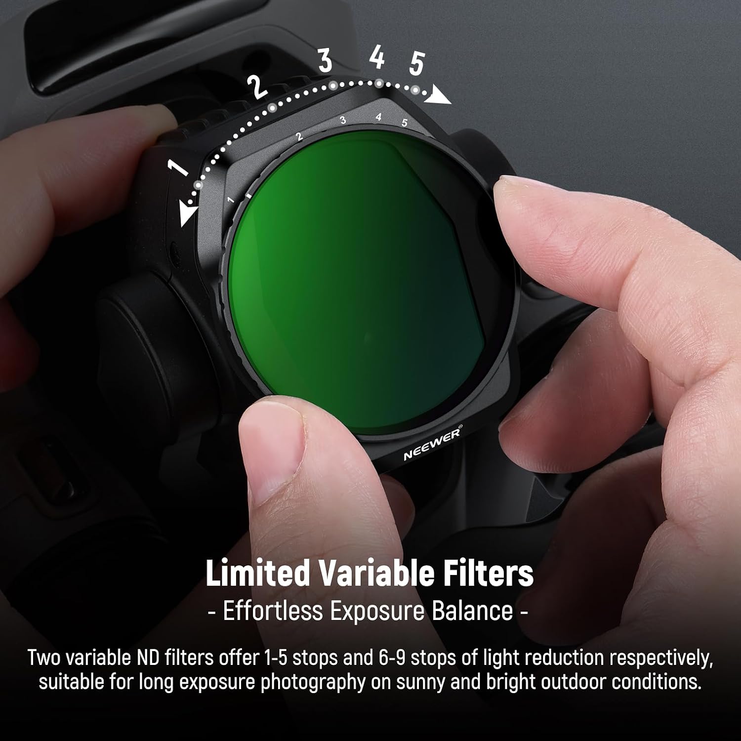 Thumbnail 2 de Neewer Variable ND Filter Set 2-pack for DJI Air 3S