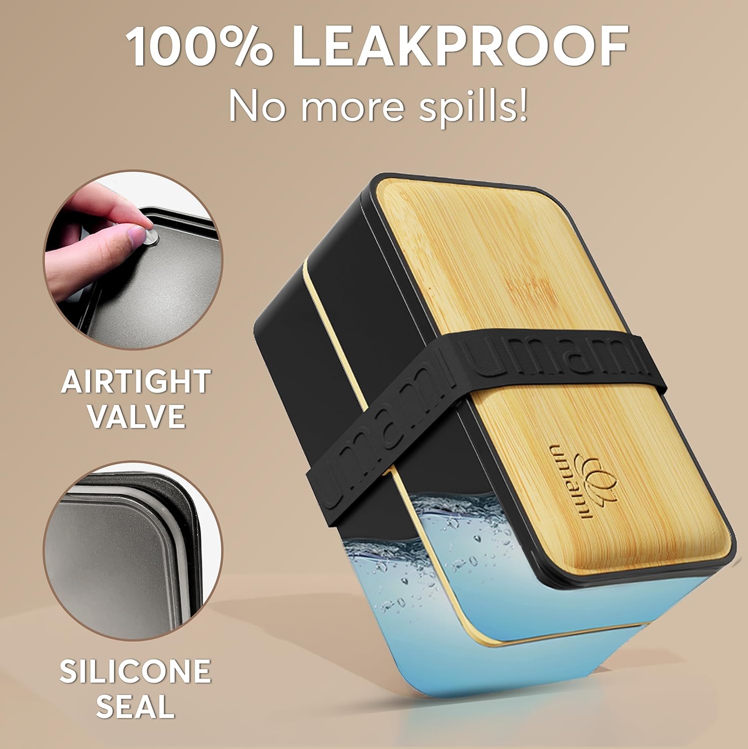 Thumbnail 3 de Umami Bento Box Adult All‑in‑1 40 oz 🍱