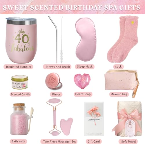 Thumbnail 1 de Goanueei 40th Birthday Gift Hamper for Women – Spa Box with Tumbler and Accessories