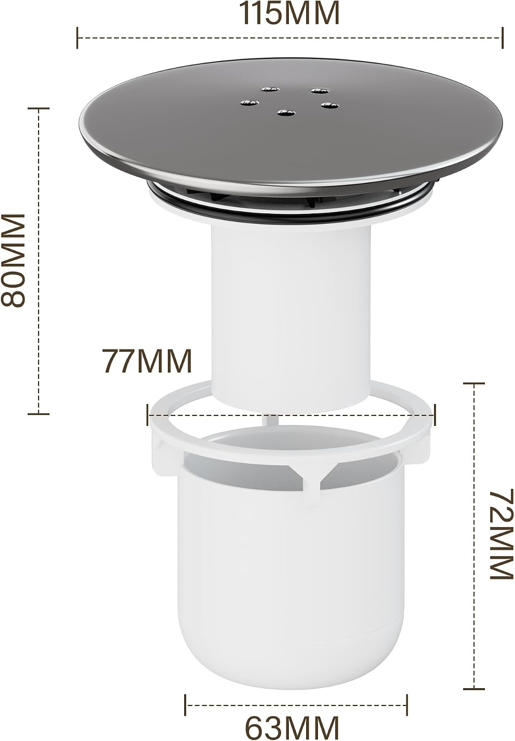 Thumbnail 2 de HNNHOME 90mm/115mm shower drain cover