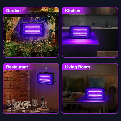 Thumbnail 6 de Loowoko 4200V Insektenvernichter Innen – Doppel-LED Mückenfalle mit Schutzgitter