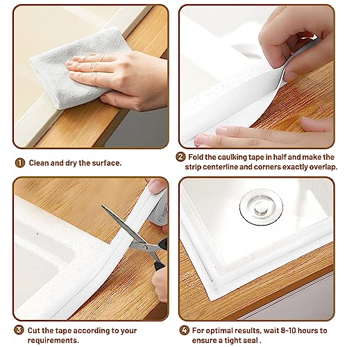 Thumbnail 6 de Fixmend: 3 Rollos de Cinta Selladora Impermeable para Baño y Cocina (320 cm x 3,8 cm)