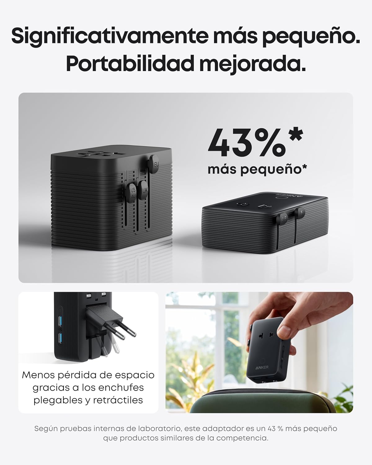 Thumbnail 3 de Anker Nano 5 en 1 Adaptador de Viaje 20 W