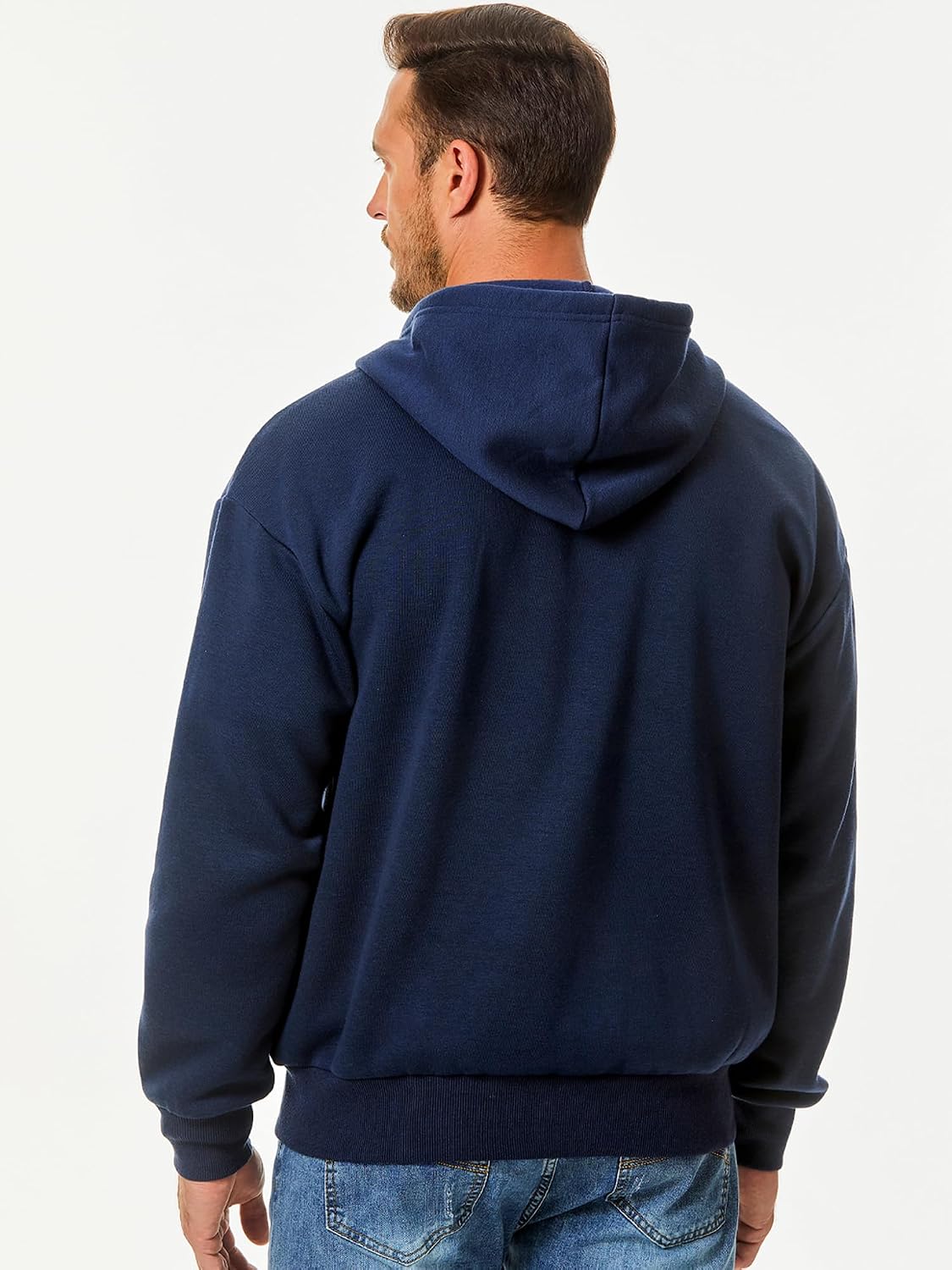 Thumbnail 1 de JMIERR Herren Hoodie aus 70% Polyester & 30% Baumwolle mit Reißverschluss und Taschen