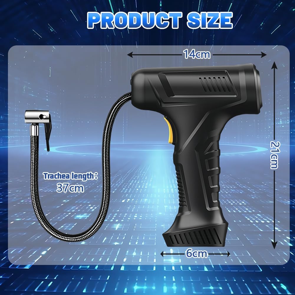 Thumbnail 5 de Flintronic gonfleur sans fil 150 PSI avec écran numérique, 4 buses et LED