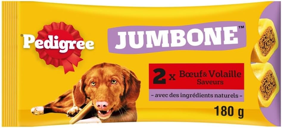 Detalle de Pedigree Son Os à Mâcher Jumbone Récompenses pour Moyen Chien – Pack de 12