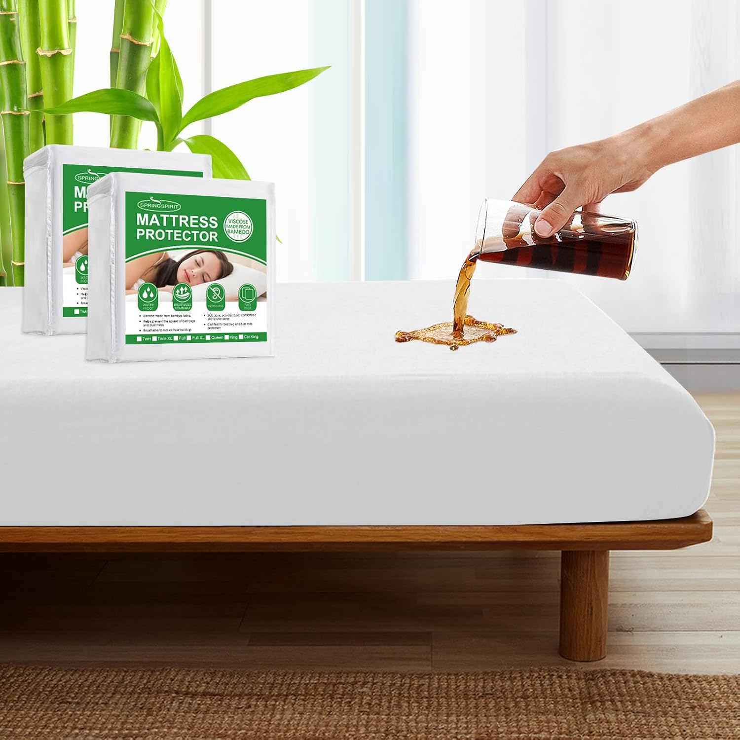 Thumbnail 6 de SPRINGSPIRIT Waterproof Mattress Protector 2-Pack