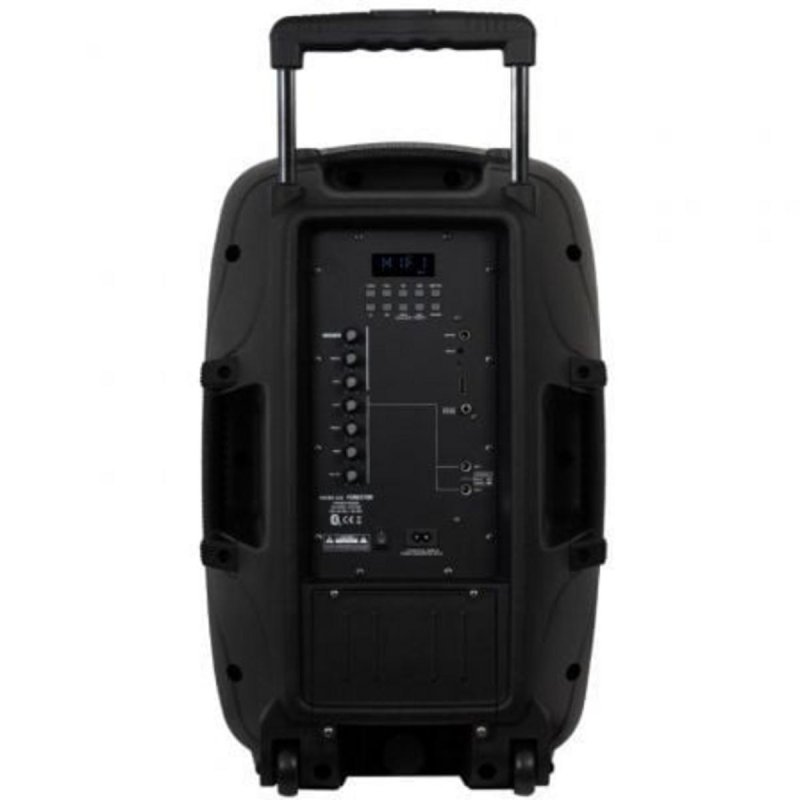 Detalle 2 de Fonestar MALIBU-312: Altavoz portátil 12" 250W con Bluetooth, karaoke y trolley