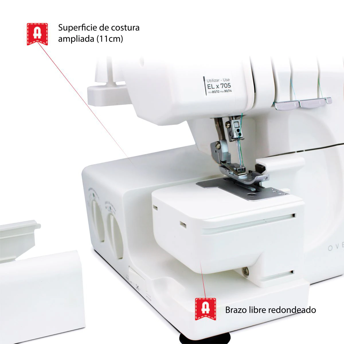 Thumbnail 3 de Alfa Overlock 8707+ máquina remalladora ⚙️
