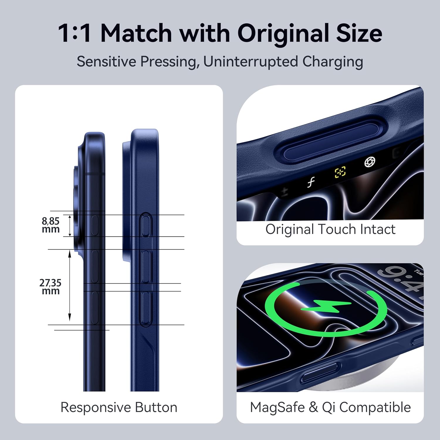 Thumbnail 4 de CASEKOO Armor Shockproof Case for iPhone 17 Pro Max – Blue, 16FT Military-Grade Protection