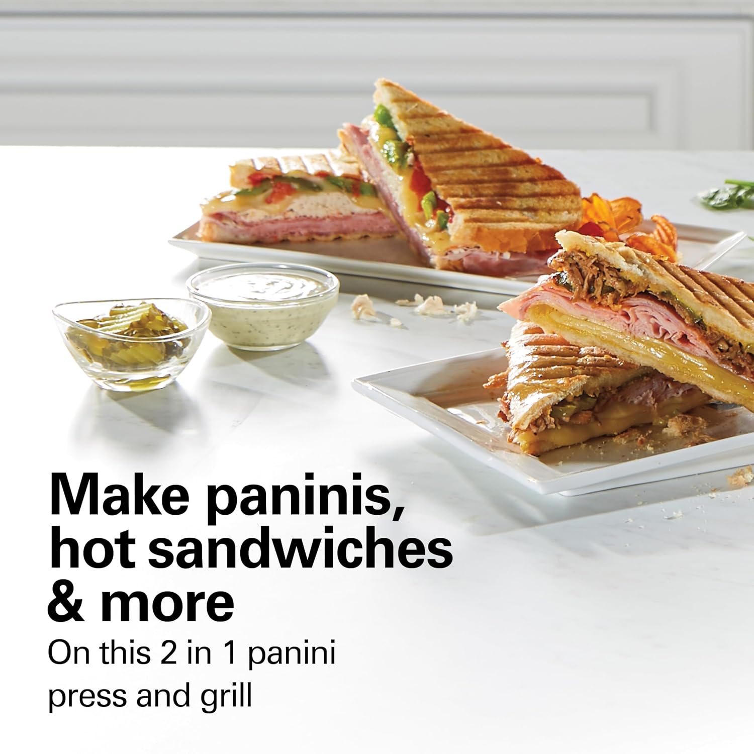 Thumbnail 1 de Hamilton Beach Panini Press, Sandwich Maker & Electric Indoor Grill