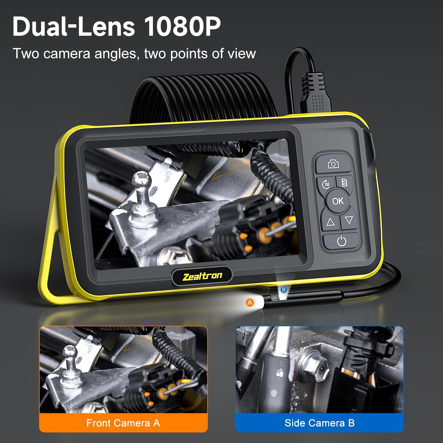 Detalle 2 de Endoscope numérique HD Industriel 1080p Double Objectif
