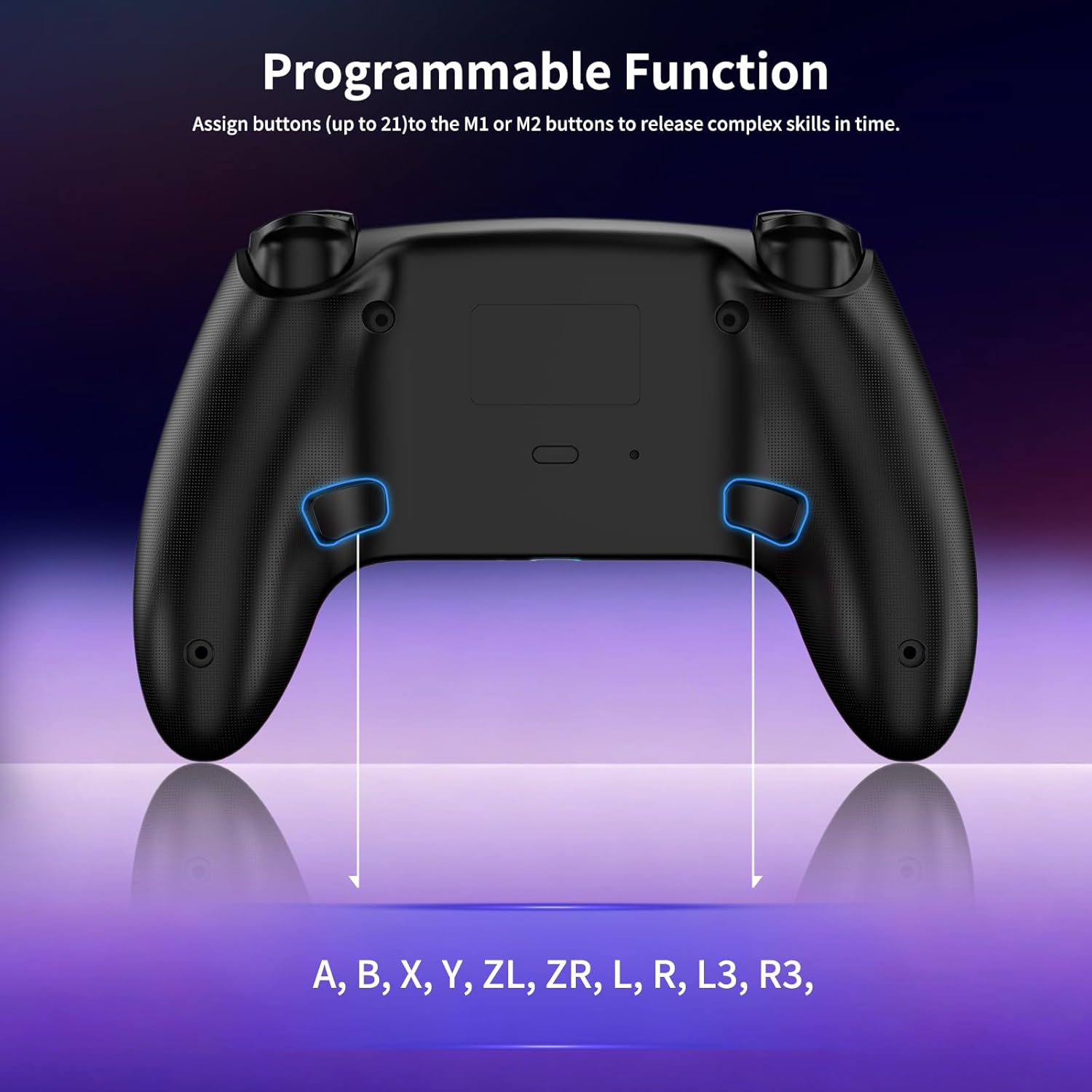 Thumbnail 6 de RGB Wireless Controller 2er-Pack für Switch, Switch 2, Lite, OLED und PC – 7-Farb-LED, Gyrosensor, Dual-Vibration & Turbo