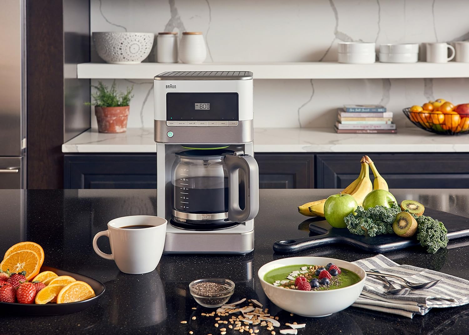 Thumbnail 3 de Braun BrewSense KF6050WH Drip Coffee Maker (White)
