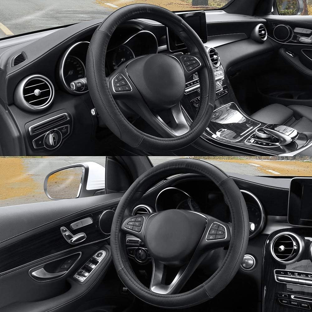 Thumbnail 2 de COFIT Coprivolante Auto Antiscivolo in Pelle Microfibra Universale 37–38 cm Nero
