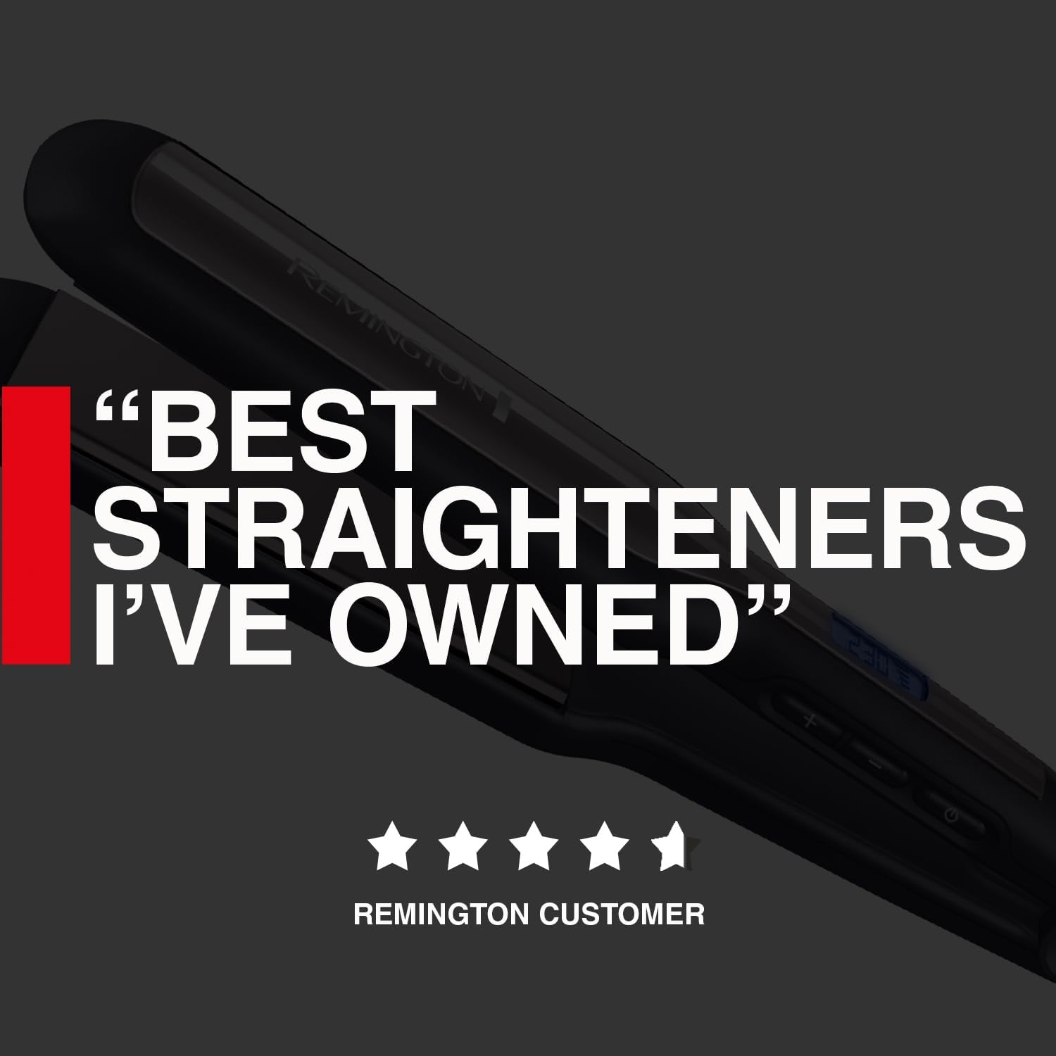 Thumbnail 2 de Remington S5525 Hair Straightener with 110mm Floating Plates and Digital Display