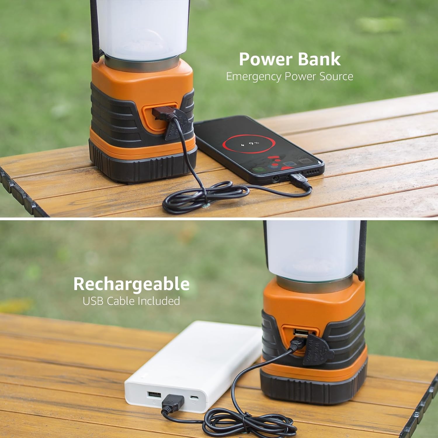 Thumbnail 2 de Lepro 3300008-OG Rechargeable LED Camping Lantern 2-Pack, 1,000 Lumens
