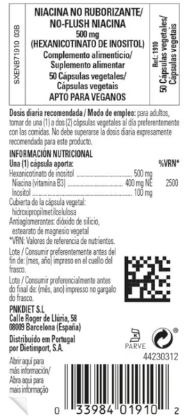 Thumbnail 1 de Solgar Niacina no Ruborizante 500 mg 50 comprimidos 💊