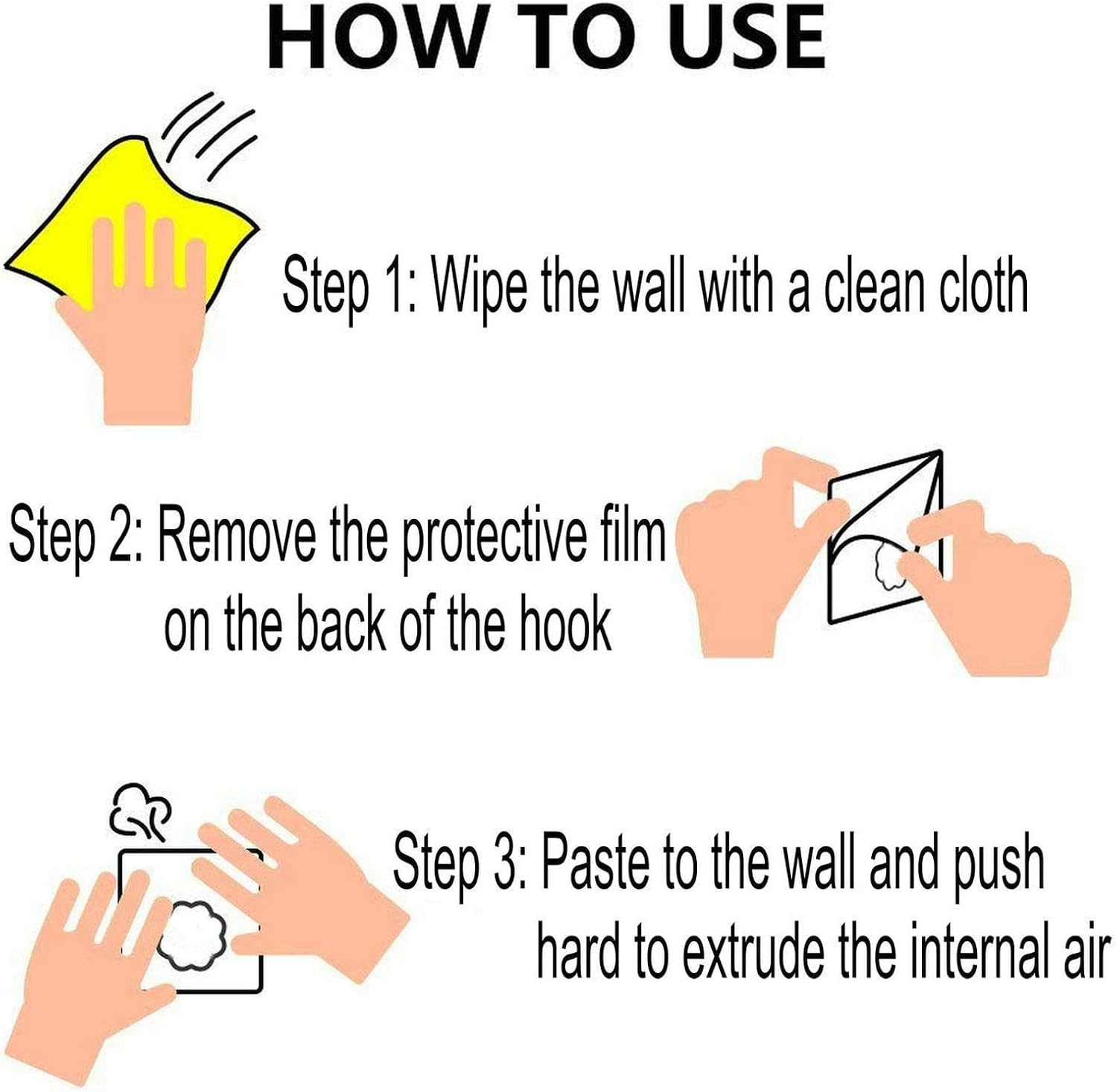 Thumbnail 6 de Jwxstore 24 Pack Adhesive Hooks 33lb max 🏠