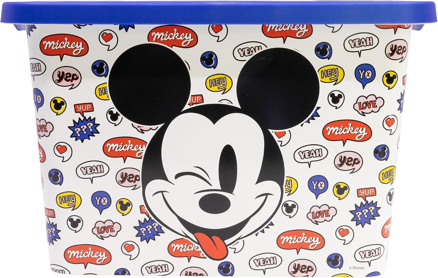Detalle 2 de Stor 03344 Mickey Mouse opbergdoos, 7 liter, clicksluiting, rood