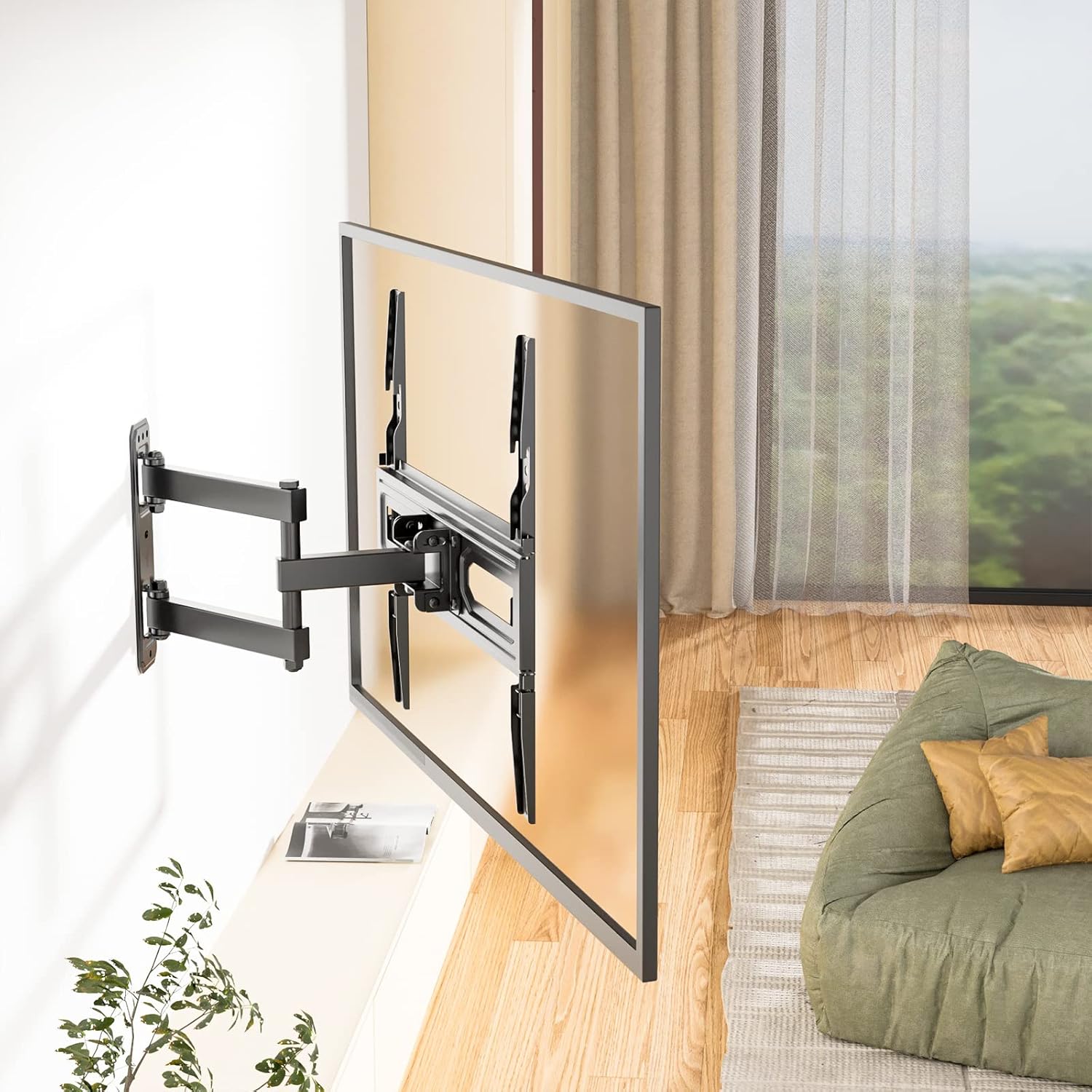 Detalle 2 de WALI TV Wall Mount FTM-1 for 32–55 inch TVs with Full Motion and Articulating Arm