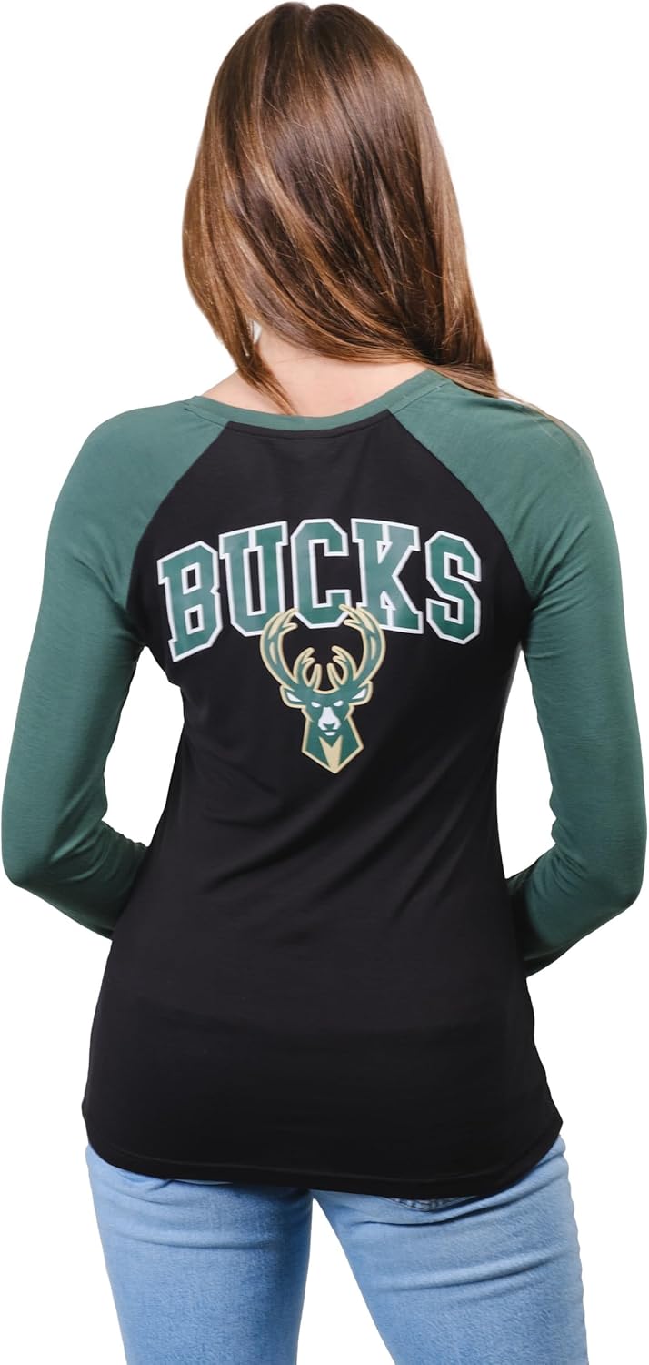 Thumbnail 1 de Ultra Game Women’s NBA Official Standard Super Soft Long Sleeve Lace-Up Shirt