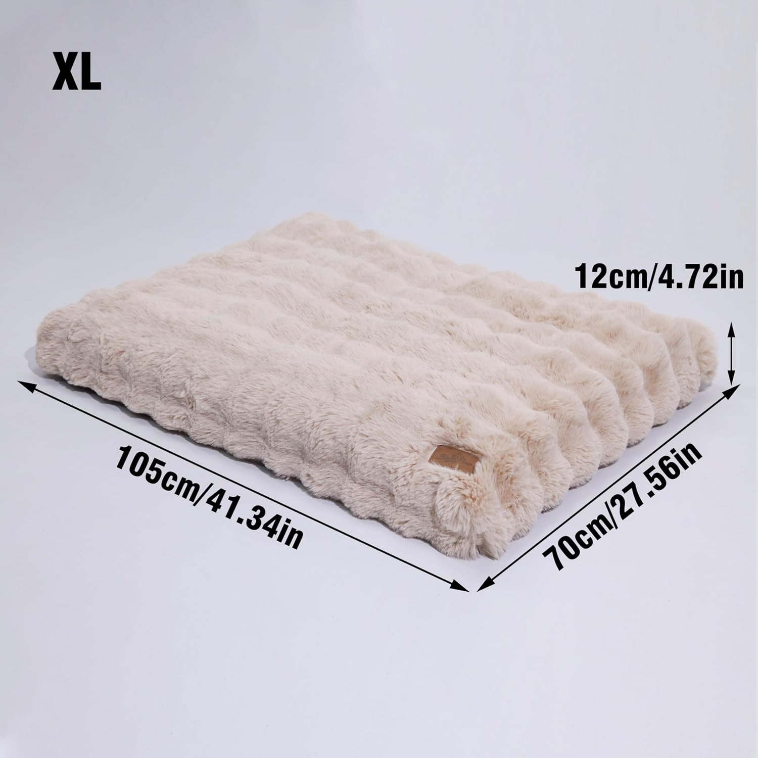 Thumbnail 1 de BingoPaw Extra Large Calming Dog Bed (105x70x12 cm) with Washable Cover and Anti-Slip Bottom