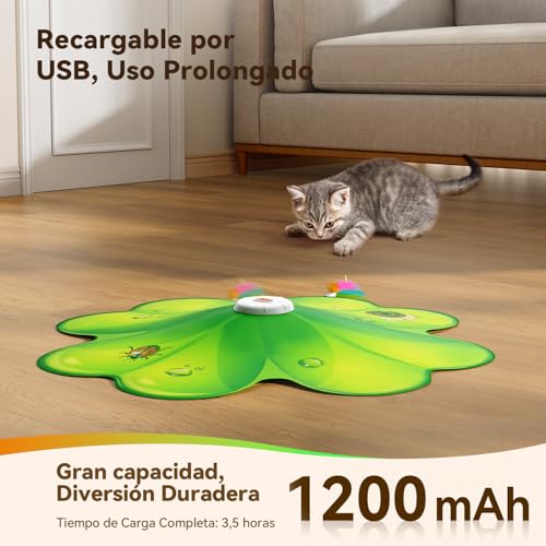 Detalle de FEELNEEDY Juguete interactivo 1200mAh para gatos 🐱