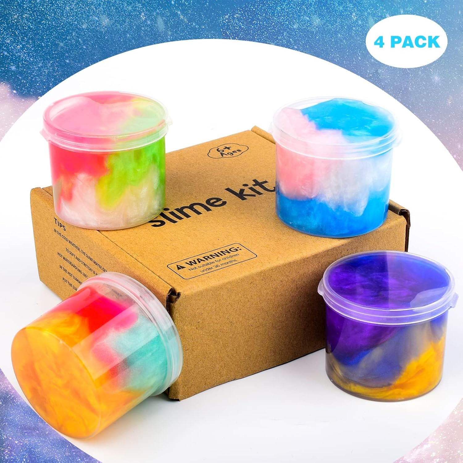 Thumbnail 4 de Galaxy Slime Kit 4 Pack
