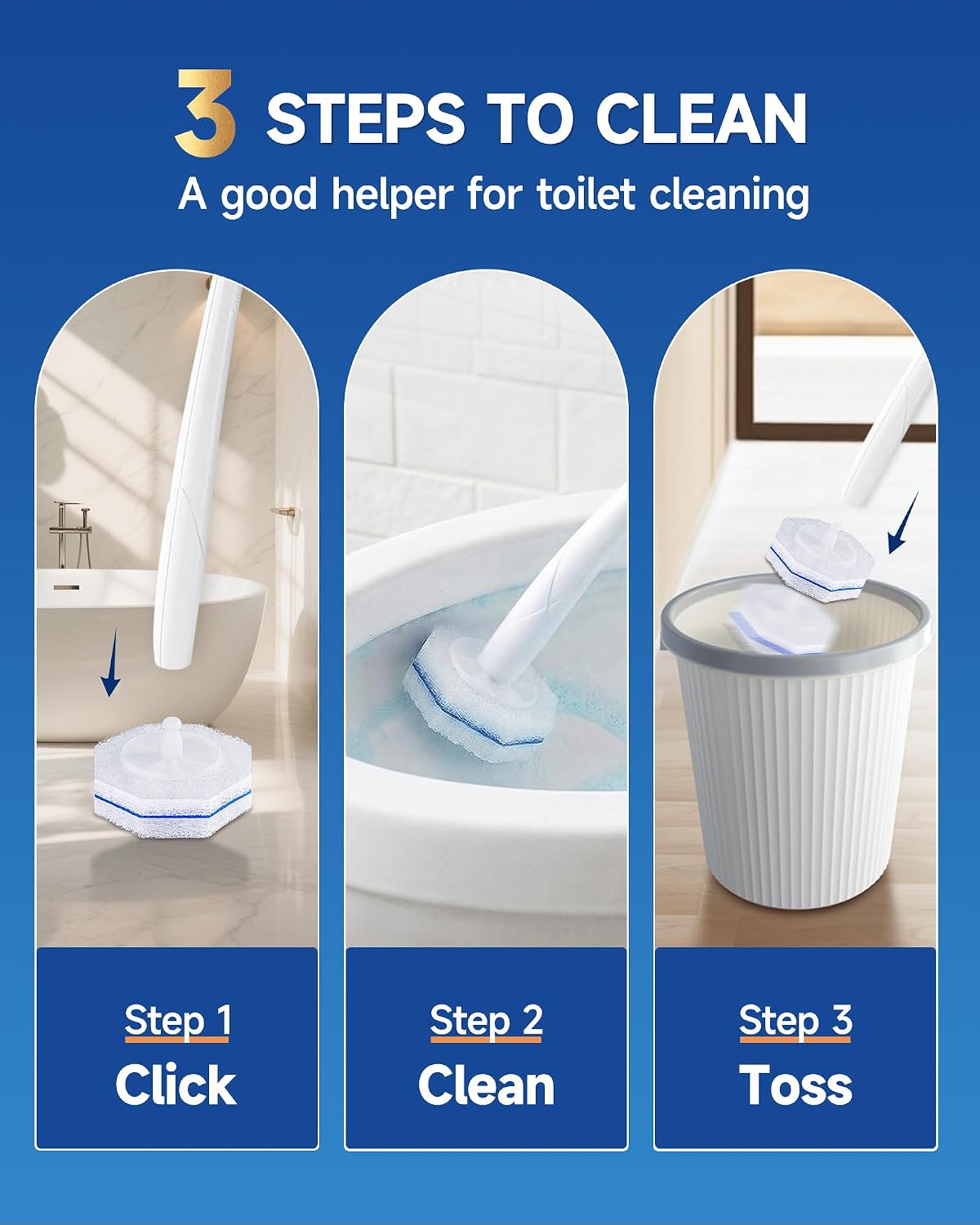 Thumbnail 5 de 80 Count Toilet Wand Refills for Clorox: 5X Cleaning Power & No-Fall-Apart Design