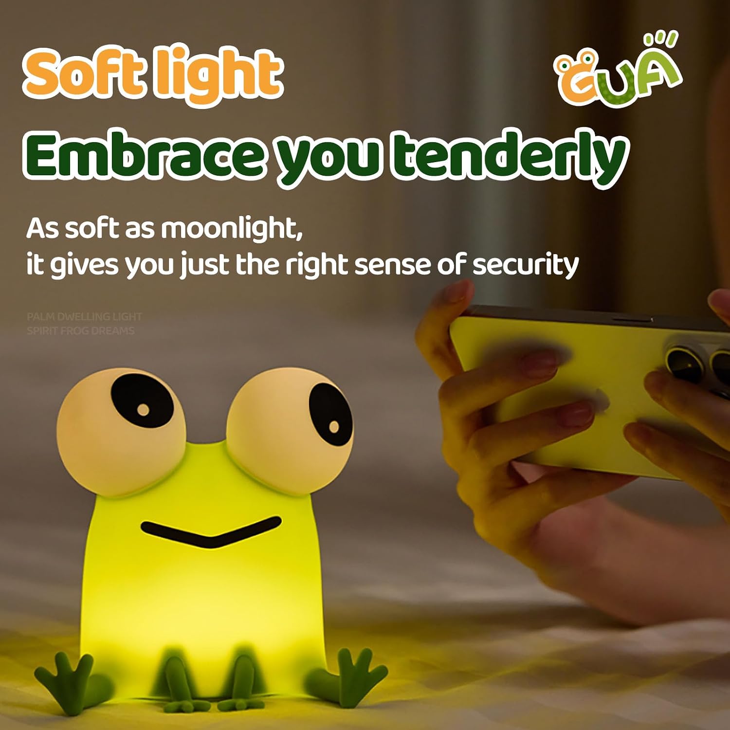 Detalle 2 de DADYLOBO Frog Night Light 3-level dimmable lamp