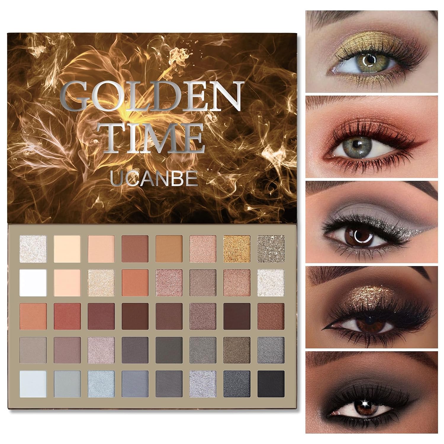 Detalle de UCANBE Lidschatten Palette 40 Farben wasserfest