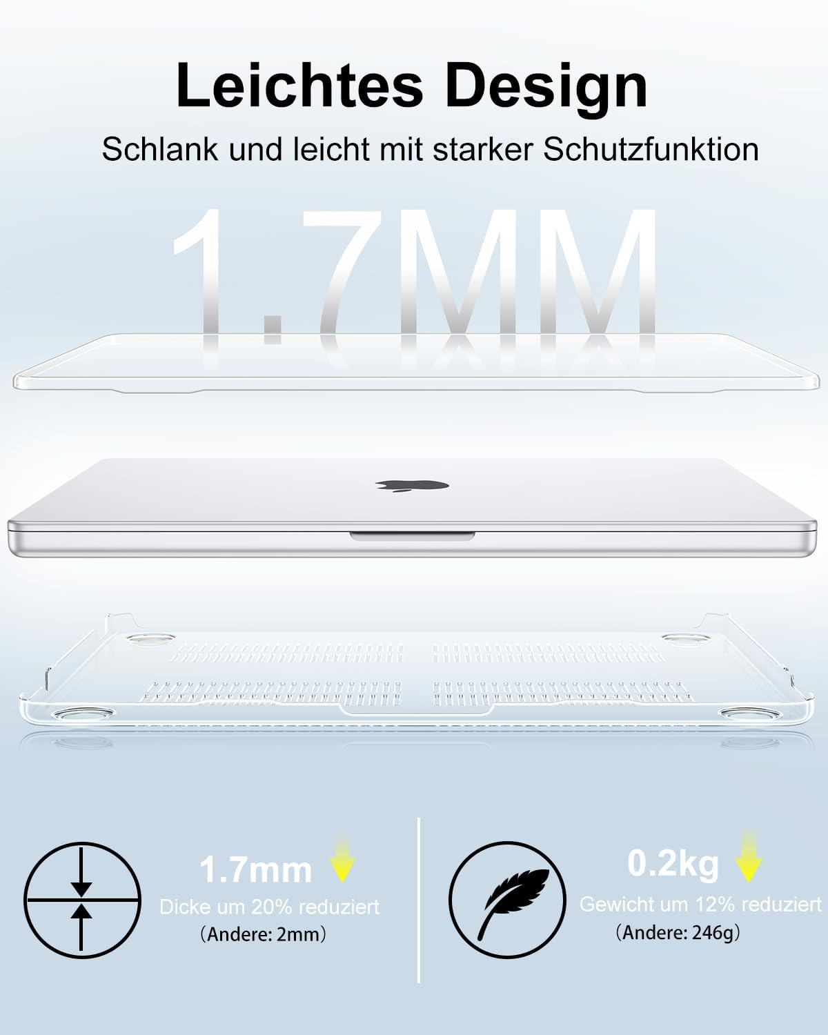 Thumbnail 4 de NPUOLS Schutzhülle für MacBook Neo 13 Zoll 2026 (A3404) – ultradünn, transparent