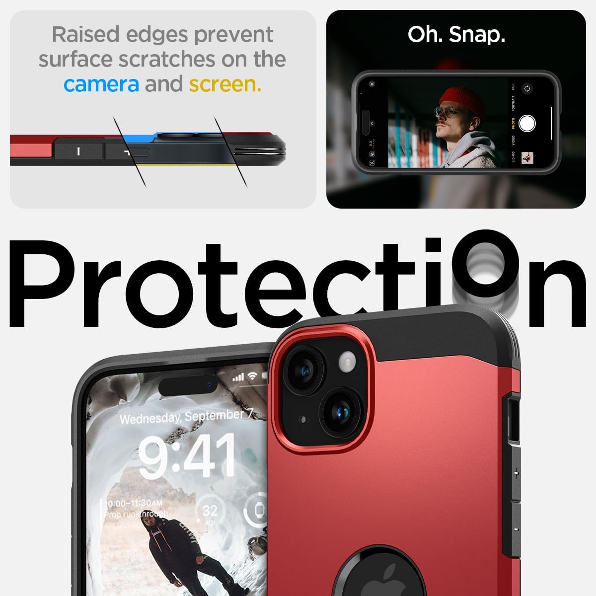 Thumbnail 5 de Spigen Tough Armor MagFit pour iPhone 15 : coque magnétique antichoc avec béquille