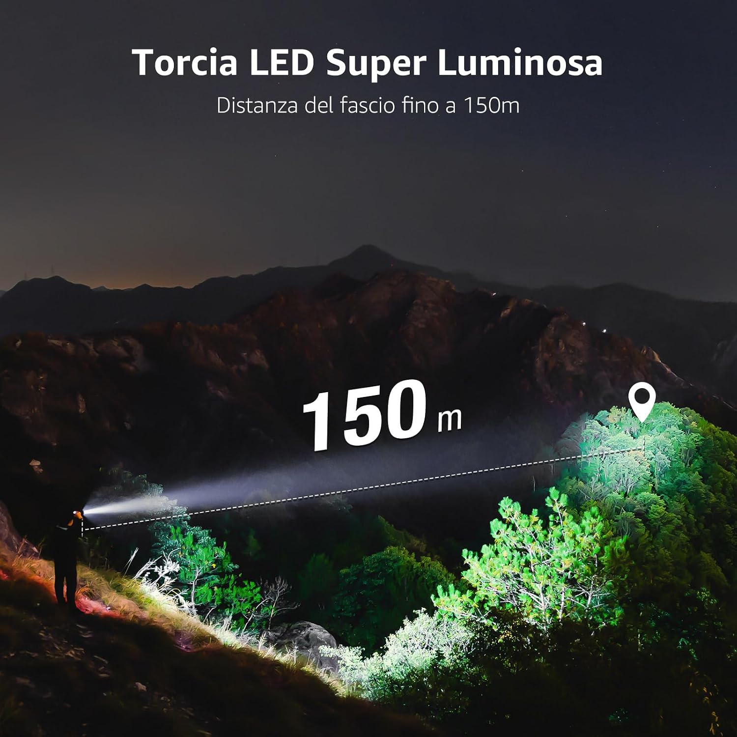 Thumbnail 1 de Lepro LE2050 Torcia LED 5 modalità