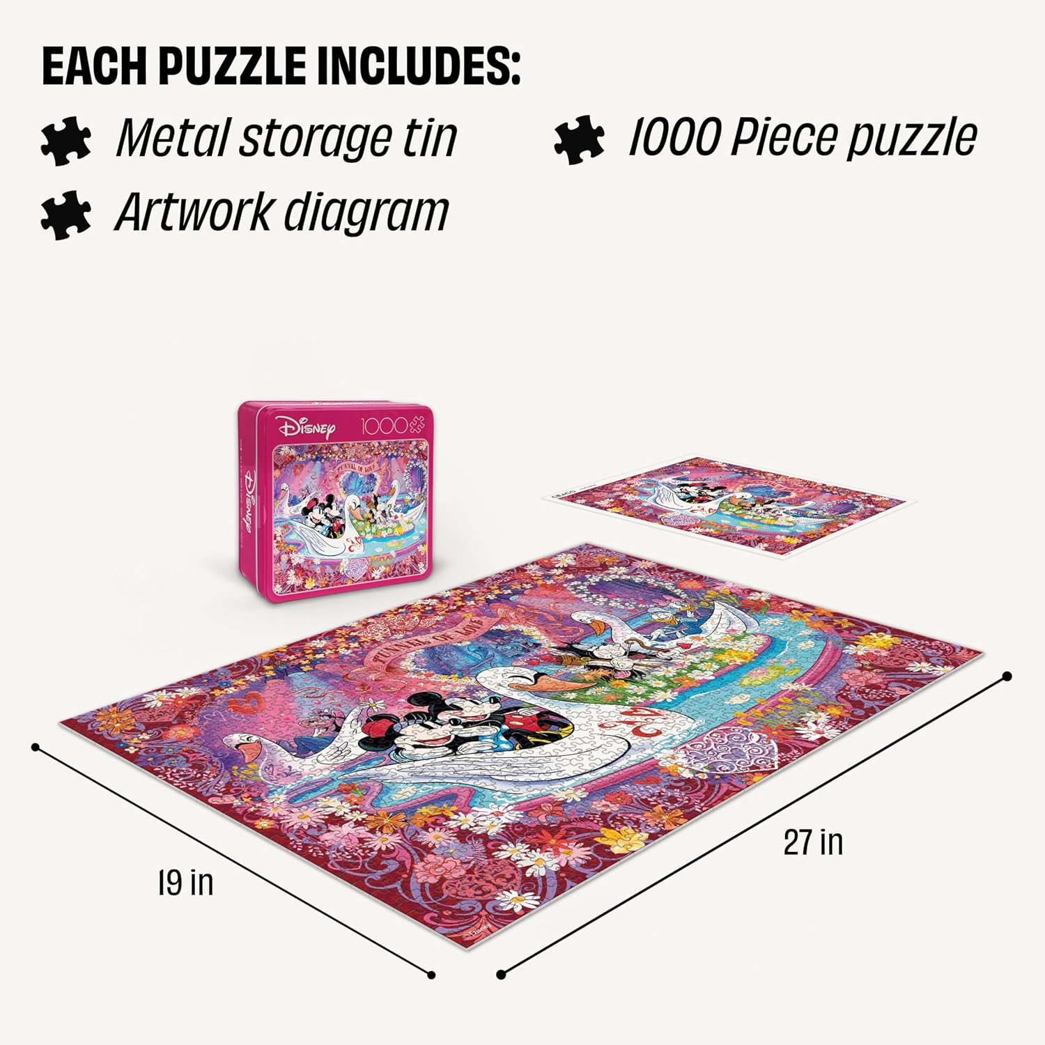 Detalle de Buffalo Games Tunnel of Love 1000-piece puzzle 🎲