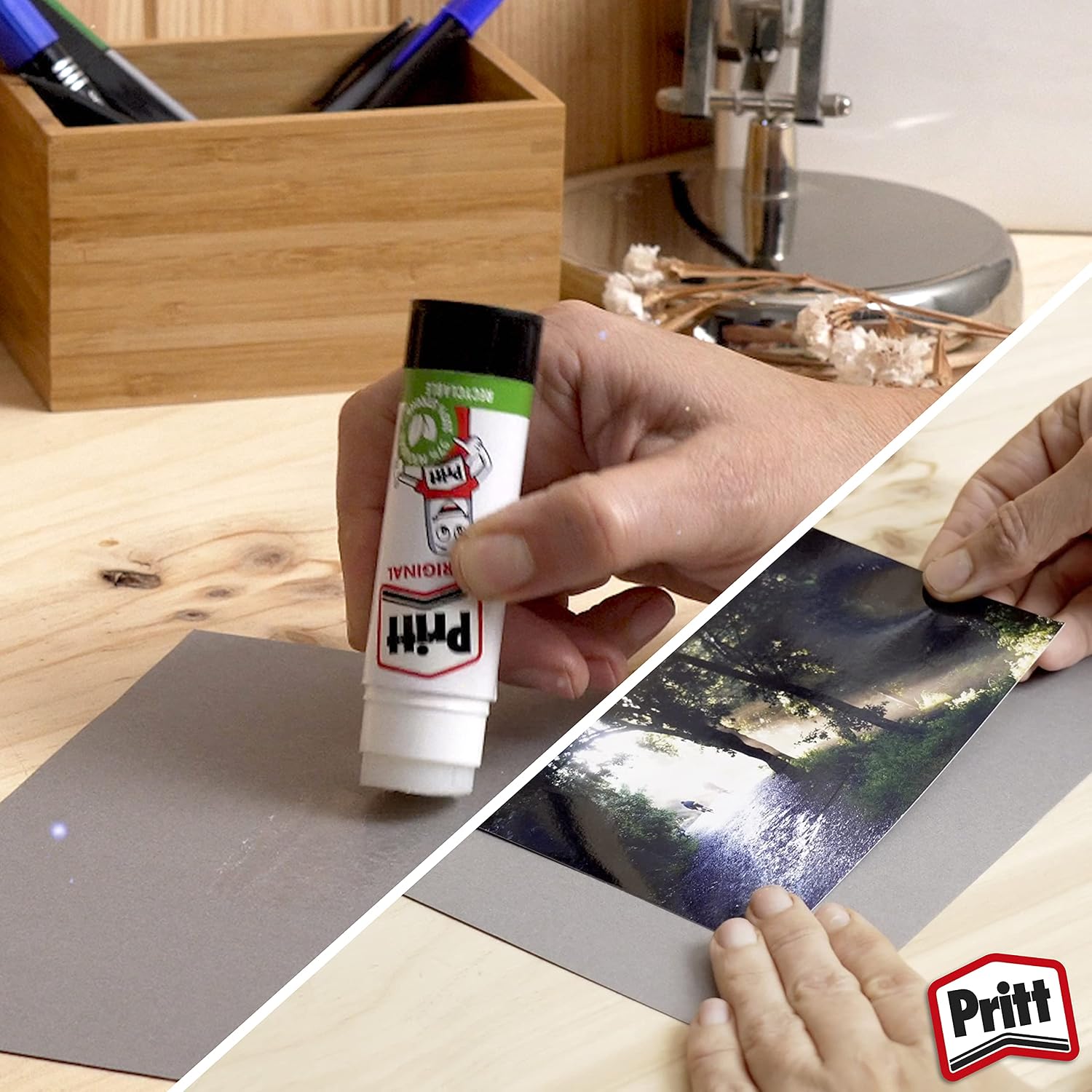 Detalle de Pritt Glue Stick: Safe & Strong White Glue for Arts and Crafts (100 x 43g)