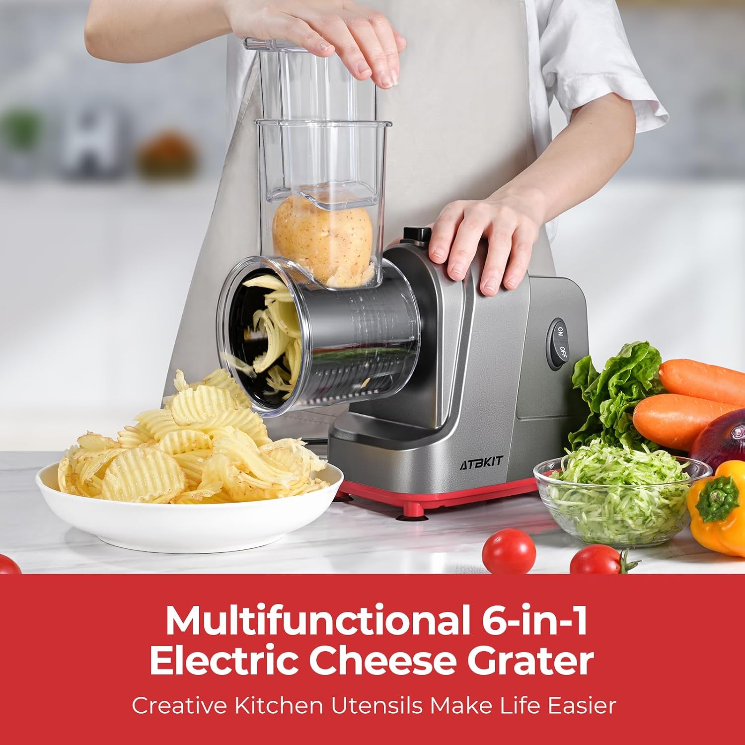 Thumbnail 1 de ATBKIT Electric Cheese Grater 250W 🧀