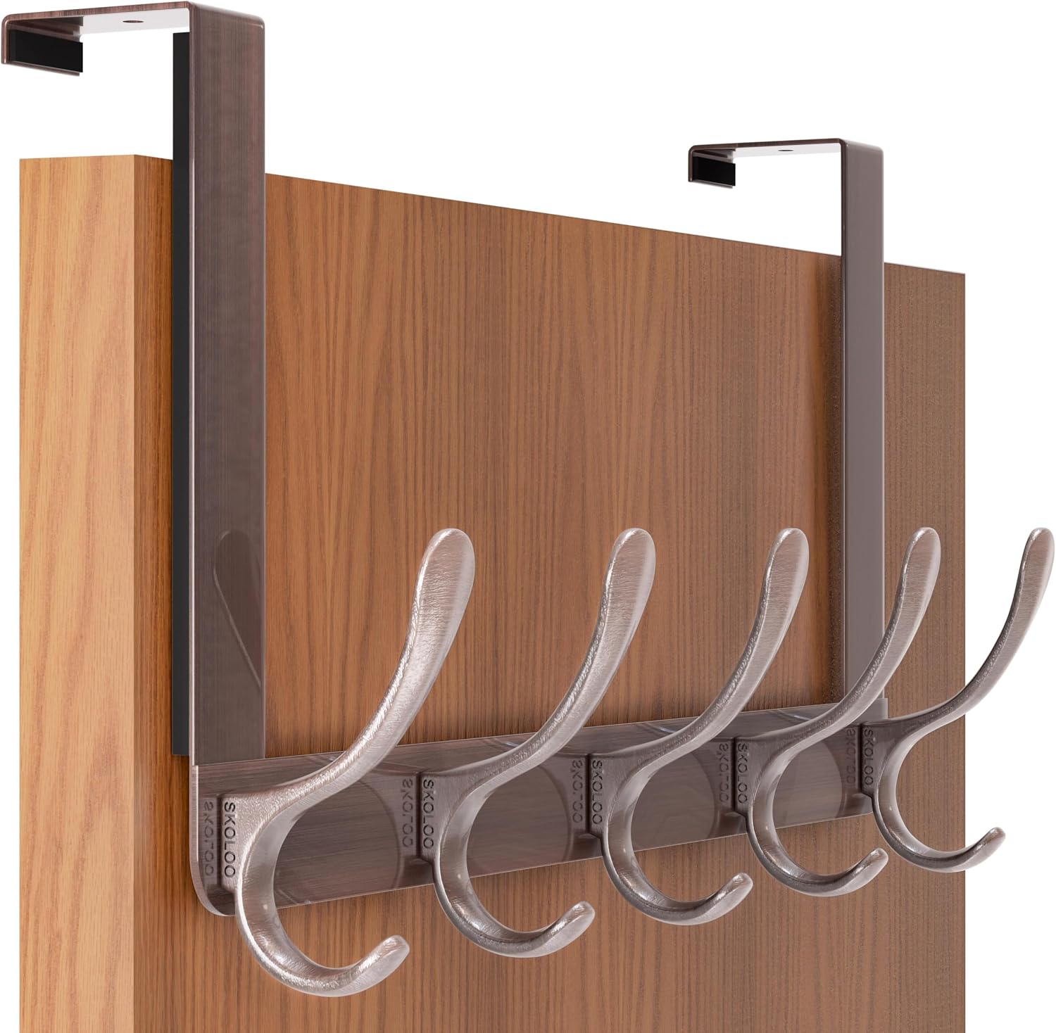 Detalle de SKOLOO Over-the-door hook rack, silver