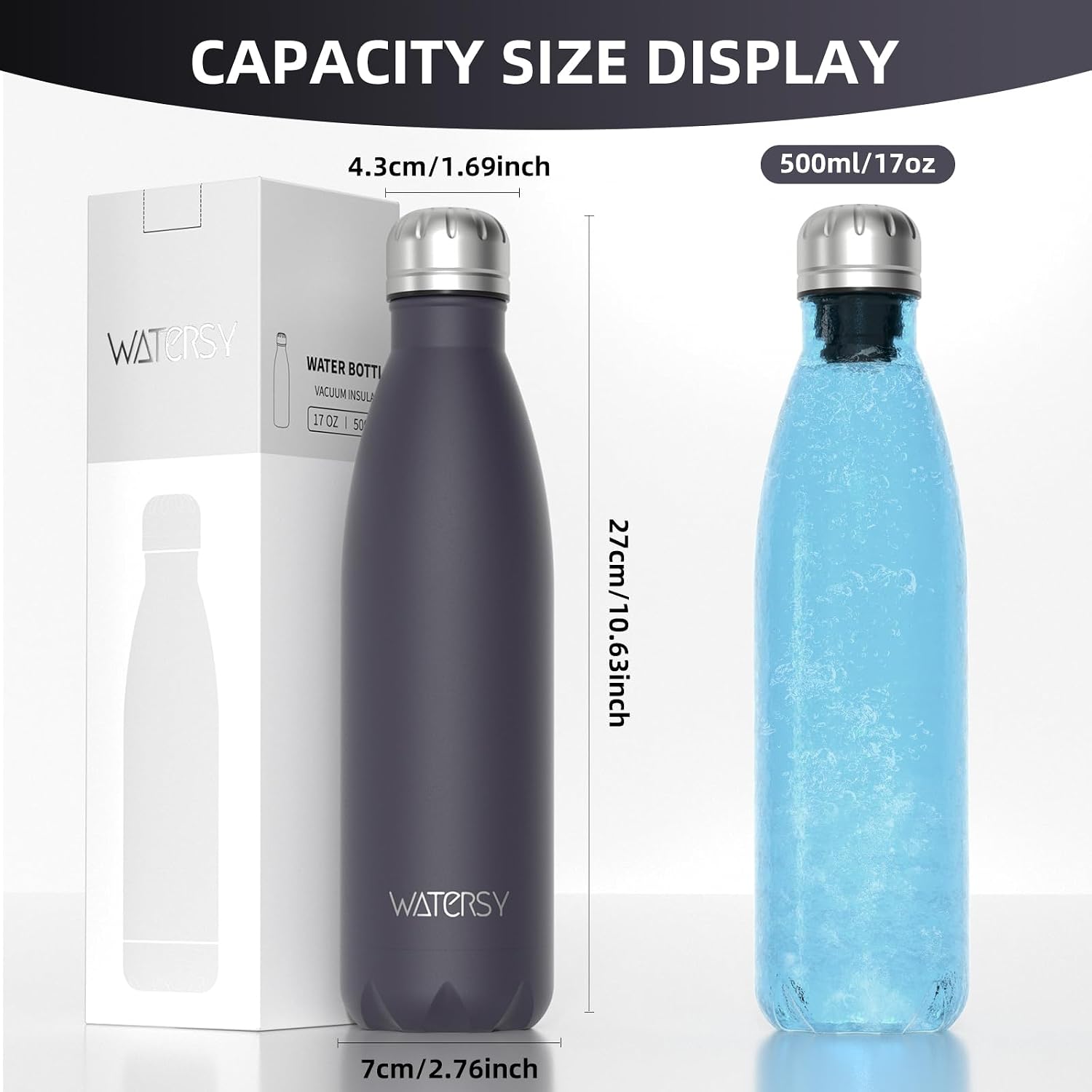 Detalle de WATERSY Insulated Water Bottle 17 oz