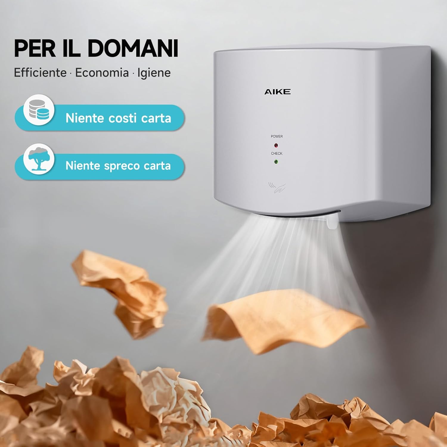 Thumbnail 2 de AIKE Air Wiper AK2630S asciugamani 1400W